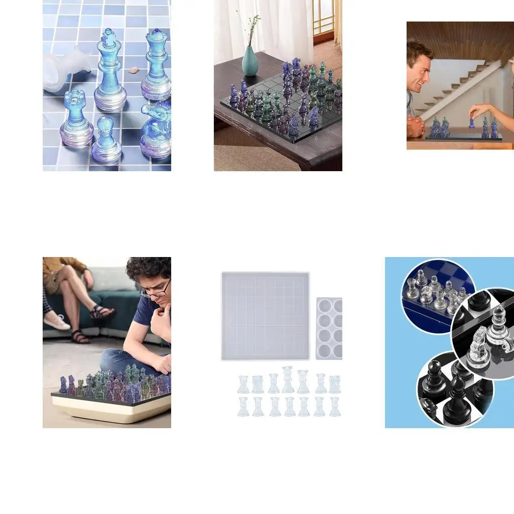 

652F 18 шт./Уставные шашки платы Силиконовая плесень трехмерная шахматная эпоксидная литья