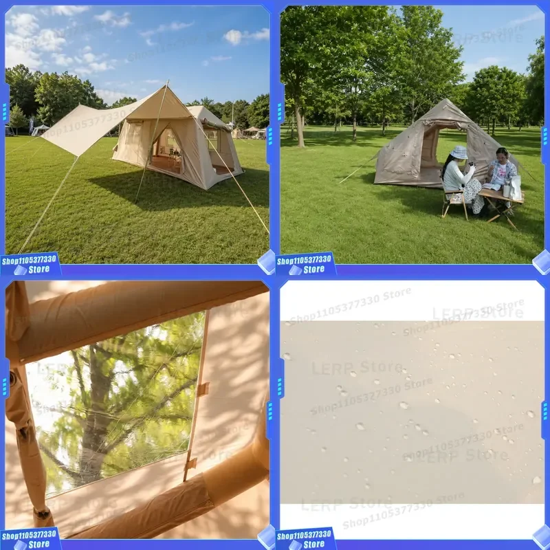 SUV Inflatable Tailgate Tent 380x230x190cm 210D Oxford Fabric Car Rear Camping House High Strength PVC Air Column Portable