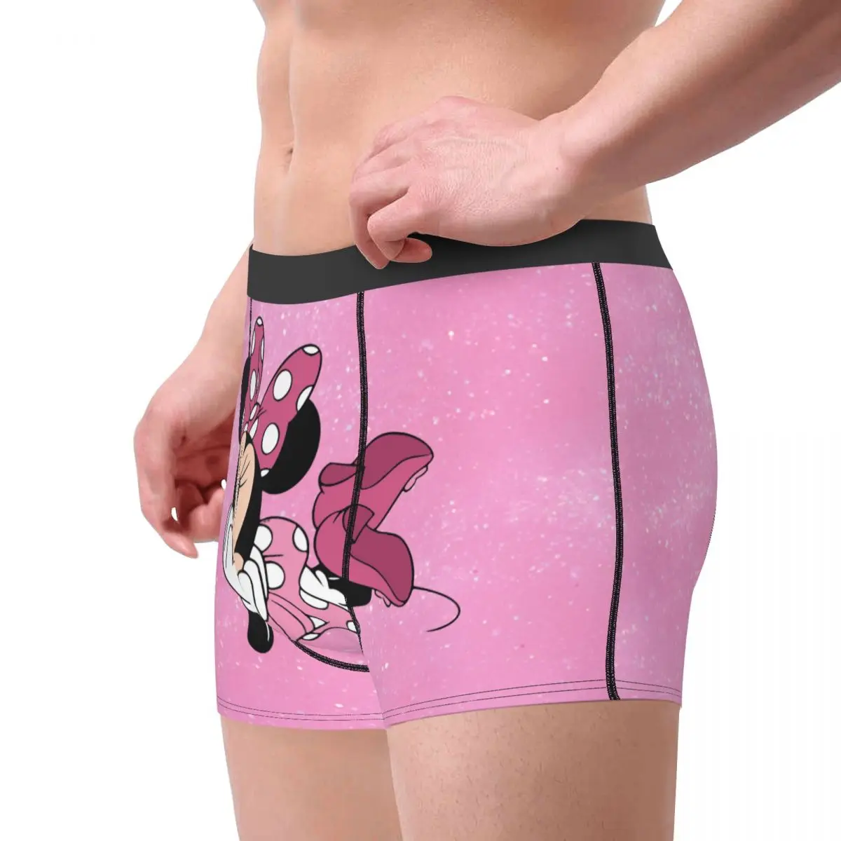 Male Fashion Mickey Mouse Underwear Boxer Briefs Soft Shorts Panties Underpants