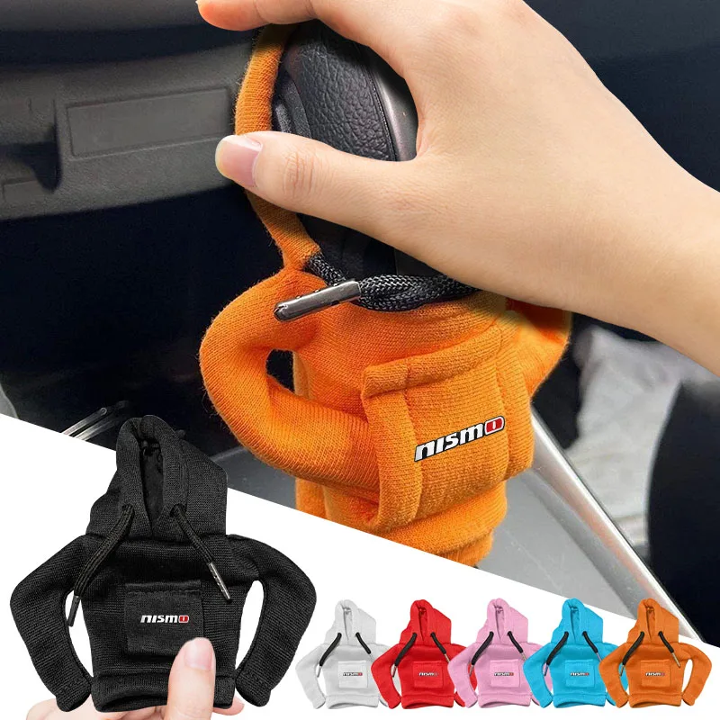 Cubierta con capucha de cambio de marchas de coche, cubierta de cambio, insignia de manija de engranaje, emblema, decoración de coche para Nismo Nissan Juke Tiida Teana GTR 350Z 370