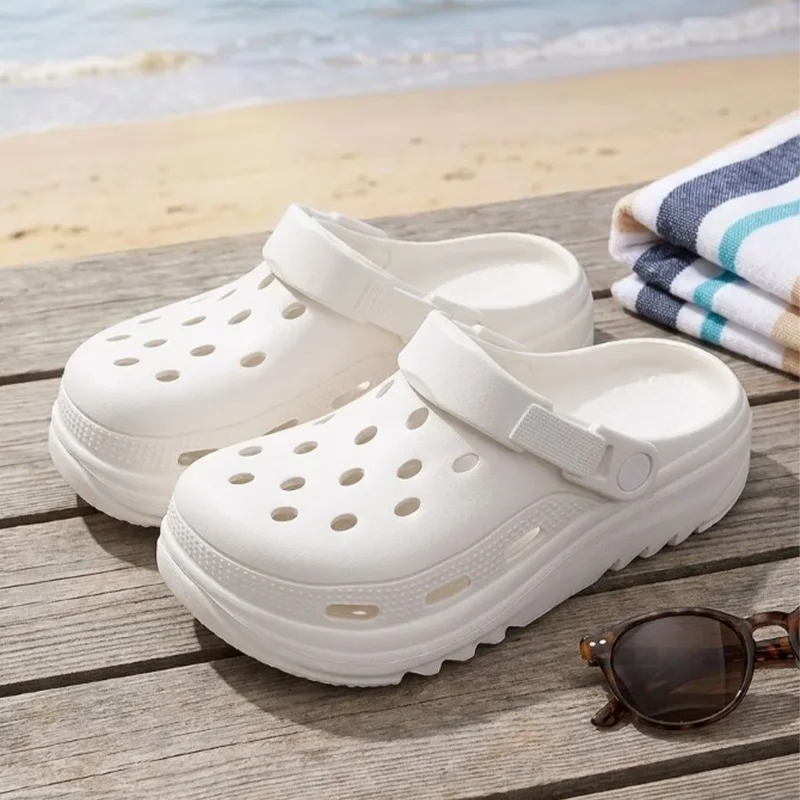 

Women Platform Clogs Sandals - Summer 2026 Non-slip Thick Sole Garden Shoes - Breathable Hollow Out Beach Slippers for Outdoor