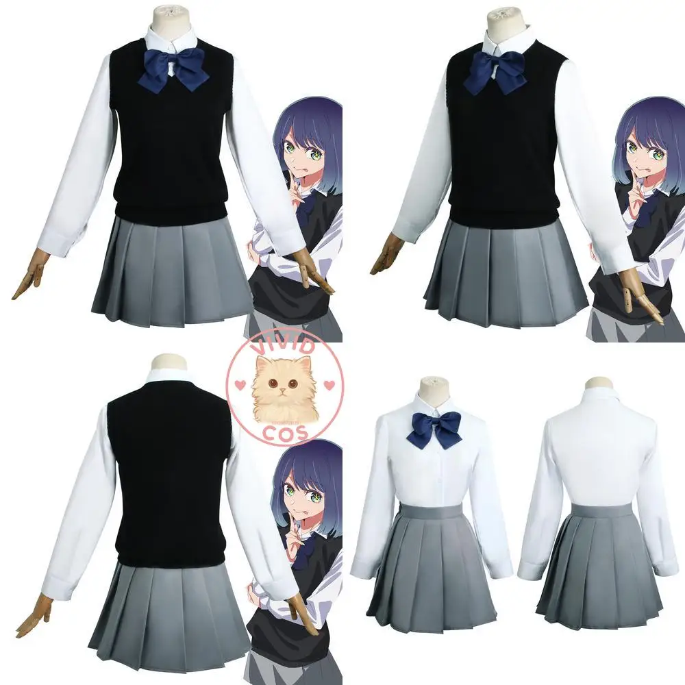 

Oshi No Ko Cosplay Costume Anime Akane Kurokawa JK Student Outfit Classic Role Play Women Anime Convention Halloween Party