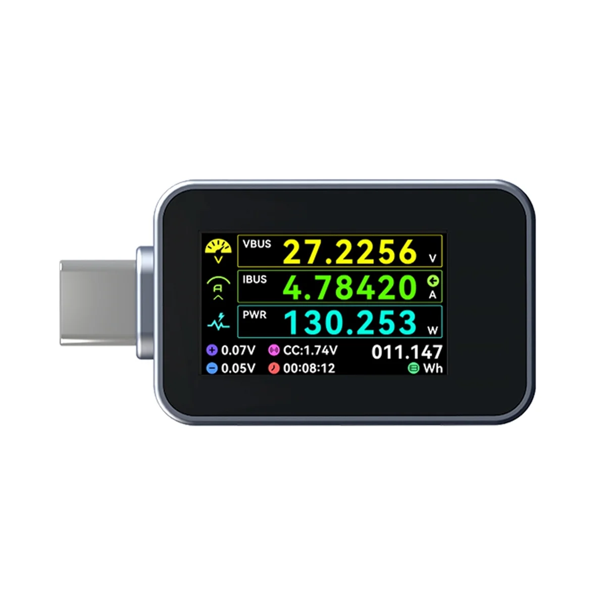 

ABNC-C240 Портативный цифровой измеритель мощности USB-C PD Поддержка 240 Вт PD3.1 QC5.0 USB C Вольтметр для телефона Ноутбук Тестовый инструмент