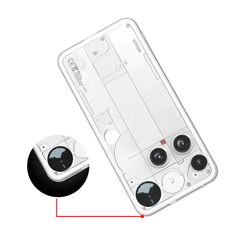 Чехлы для телефонов Nothing Phone 3 5G 2A Plus + 3A Pro 3APro CMF 1 2 Мягкая защита от падения Прозрачная мягкая задняя крышка из ТПУ Carcase Coques