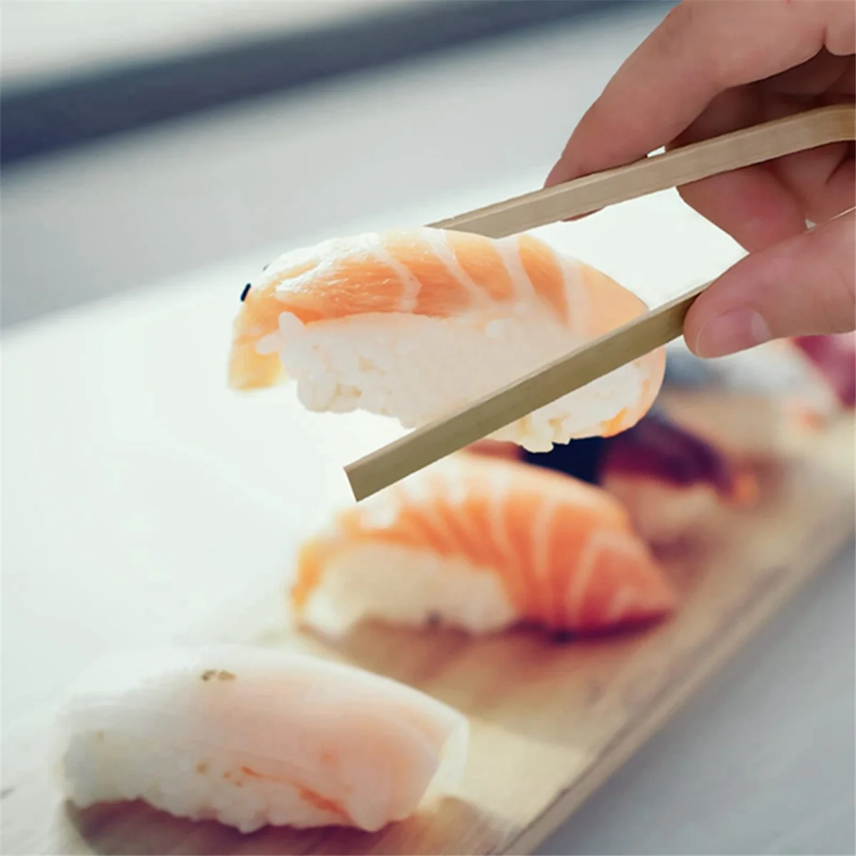 天然木の調理用トング,ミニ竹トング,調理用トーストトング,新品,20個