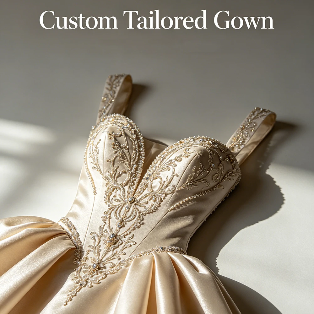 Bespoke Evening Dress Custom Measurement Custom Neckline Train Sleeve Formal Gala Prom Gown Contact customer service