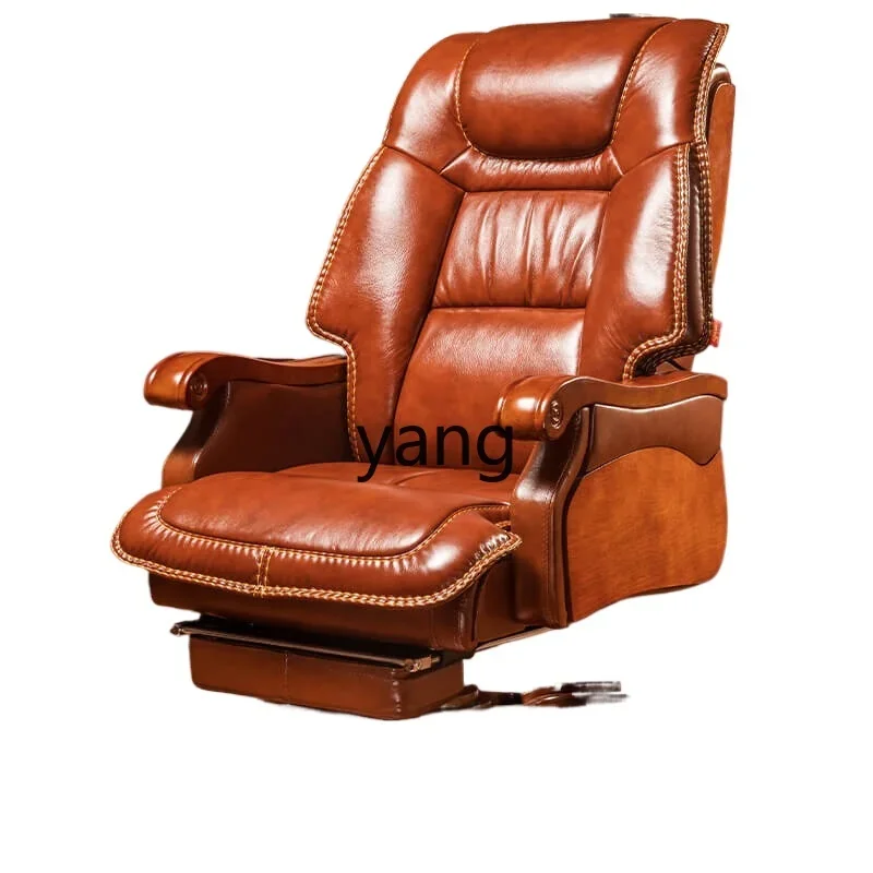 

LH leather business chair luxury office seat massage reclining chair home