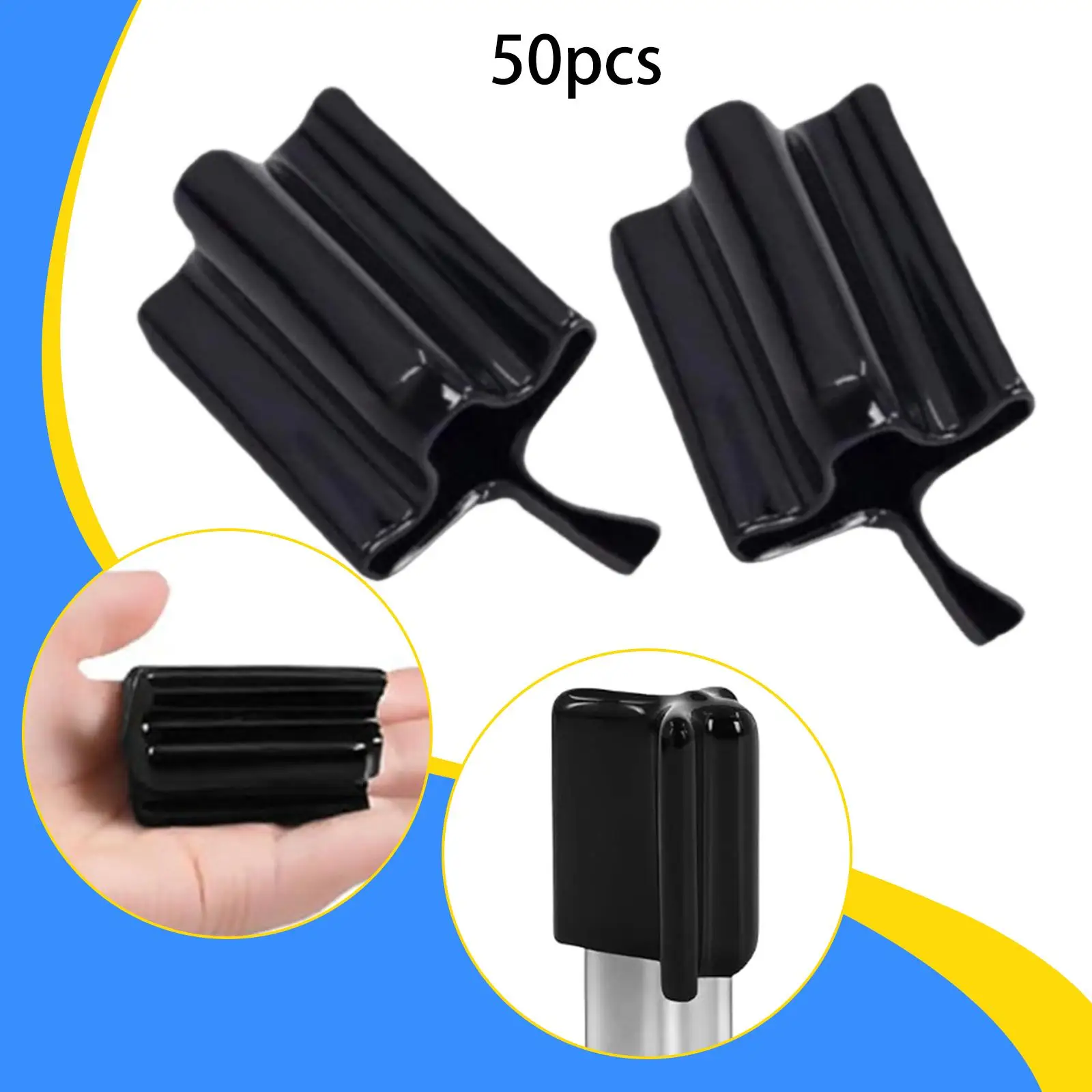 PVC Rubber T Post Caps Black Easy Grip Post Topper Protector End Cap for Farm Fence Stakes