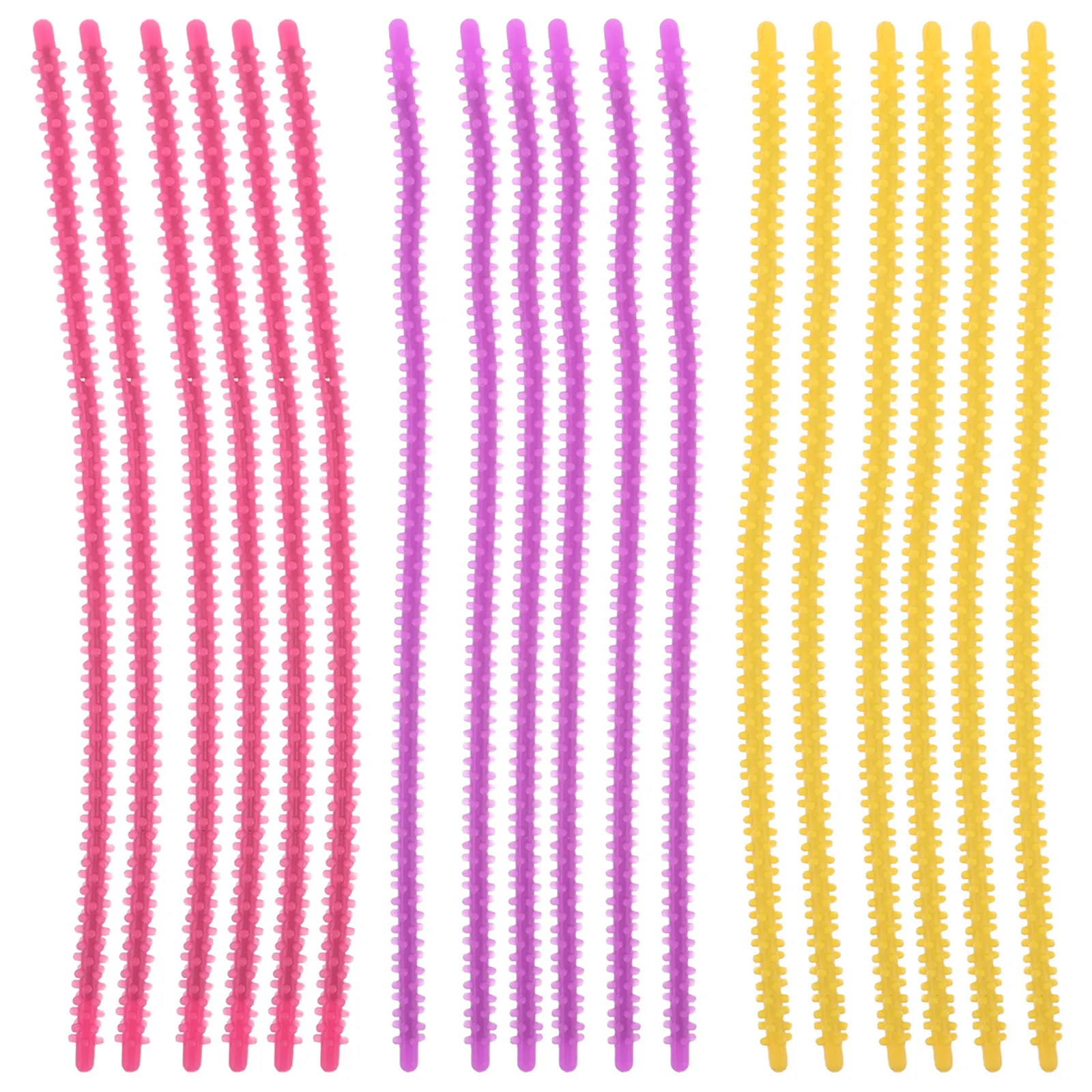 

30Pcs Silicone Hair Perm Rods Multi-Use Curling Rods for Dreadlocks Reggae Perm Short Hair Styling Hairdressing
