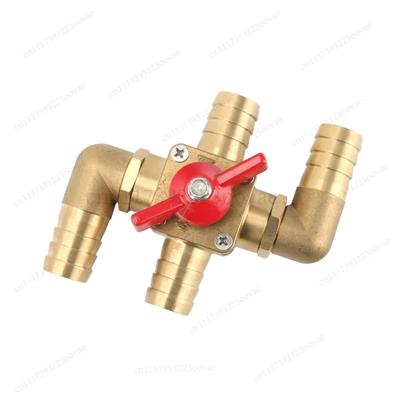 4‑Way Automotive Air Conditioning Valve 16mm 19mm For Car Modification Vehicle Pipeline Control Accessories