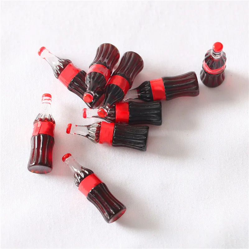 5pcs Dollhouse Mini Beverage Bottle Mini Cola Soda Simulated Model Playhouse Miniature Ornament Food Play Accessory Decoration