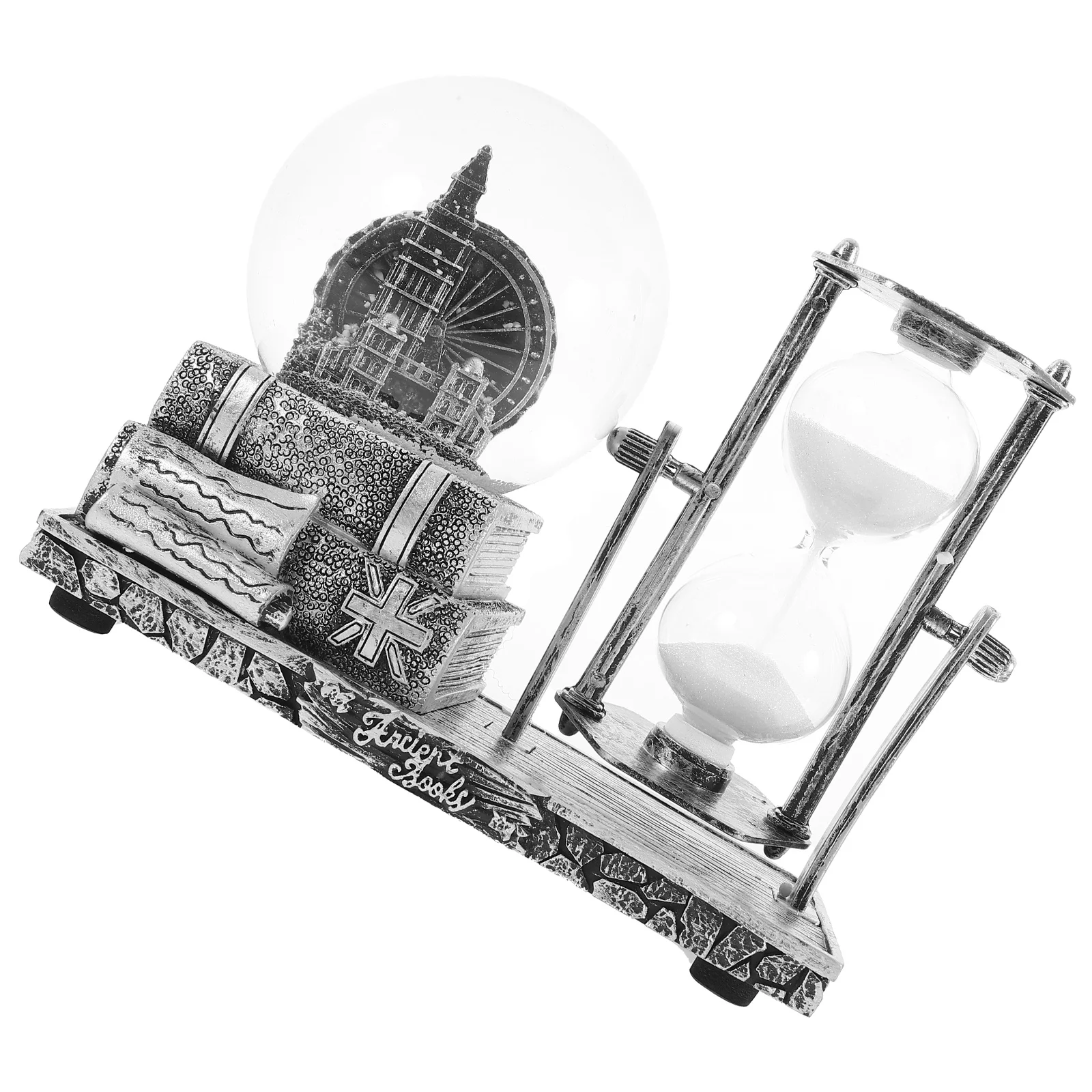 

Ferris Wheel Hourglass Timer Office Vintage Decor Exquisite Sand Clock Craft Desktop Crystal Snow Globe