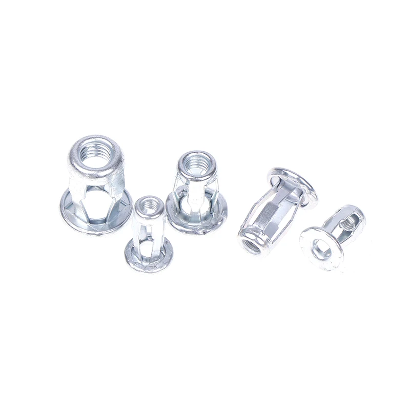 10Pcs Petal Shape Rivet Nut Screw Bolt Kit Expansion Metal Rivetnut Panel License Plate Clamp Lock Jack Nuts M4 M5 M6 M8