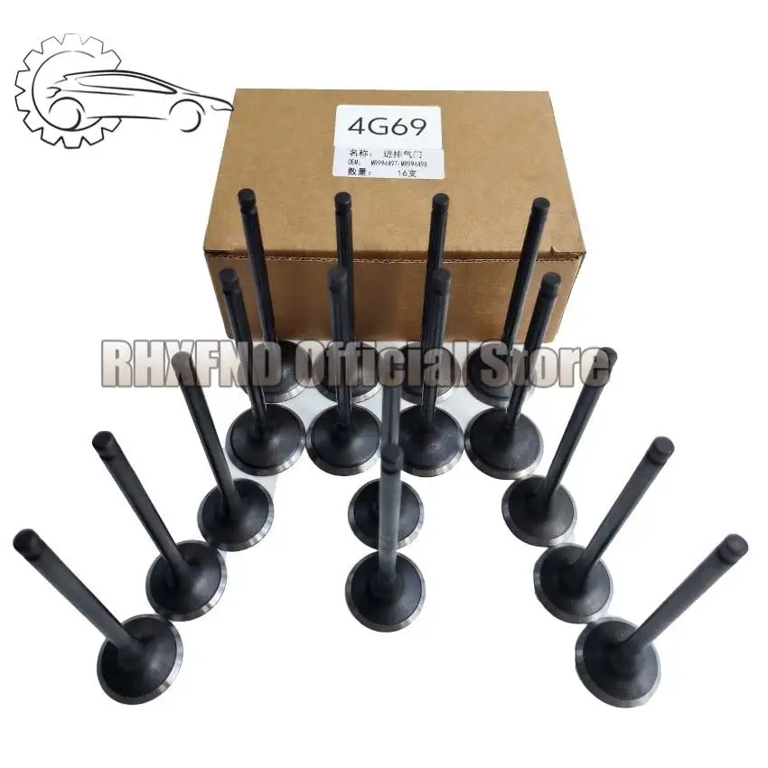 4G69 Intake and Exhaust Valve MR994498 1011A011 MR994497 for Mitsubishi Outlander Lancer Galant Grandis Eclipse 2000-2013