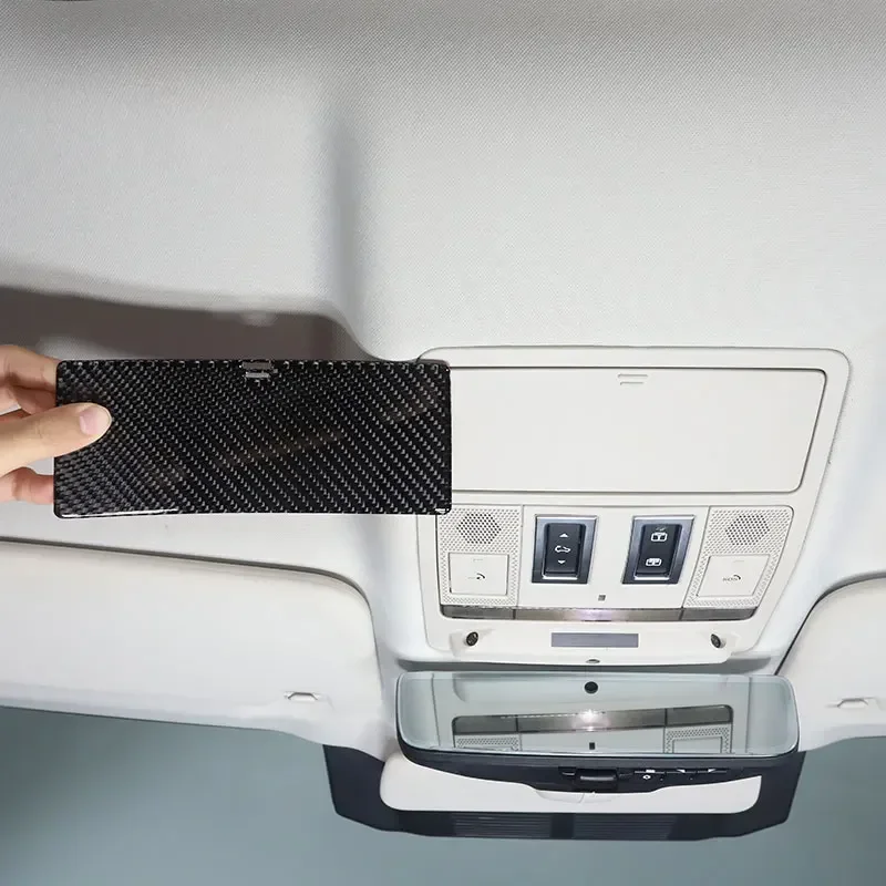 

For Land Rover Defender 90 110 130 2022-2024 Soft Carbon Fiber Car Eye Box Frame Cover Trim Sticker Interior Car Accessories