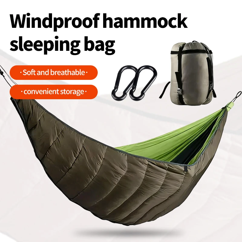 

Outdoor Sleeping Bag Hammock Portable Camping Hammock Sleeping Bag Cold-Resistant Lightweight Camping Hammock Warm Blanket