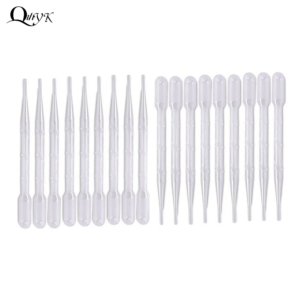 10Pc 3ML Plastic Resin Jewelry Tools Disposable Transfer Pipettes Clear For Silicone Mold UV Epoxy Resin Craft Jewelry Making