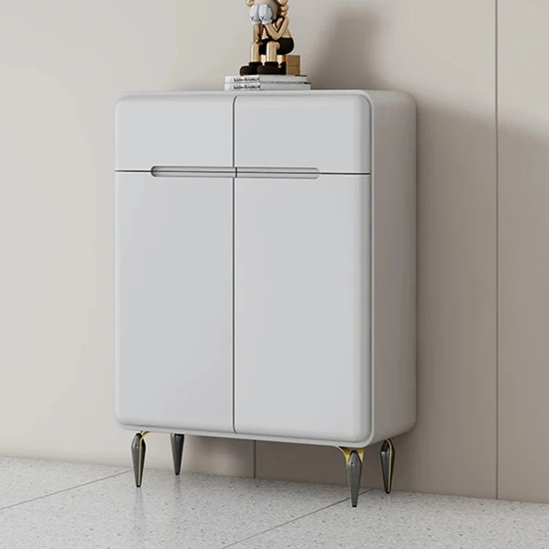 White Modern Shoe Rack Indoor Wood Storage System Dressing Rooms Shoe Rack Multifunction Vertical Zapatero Room Decorations