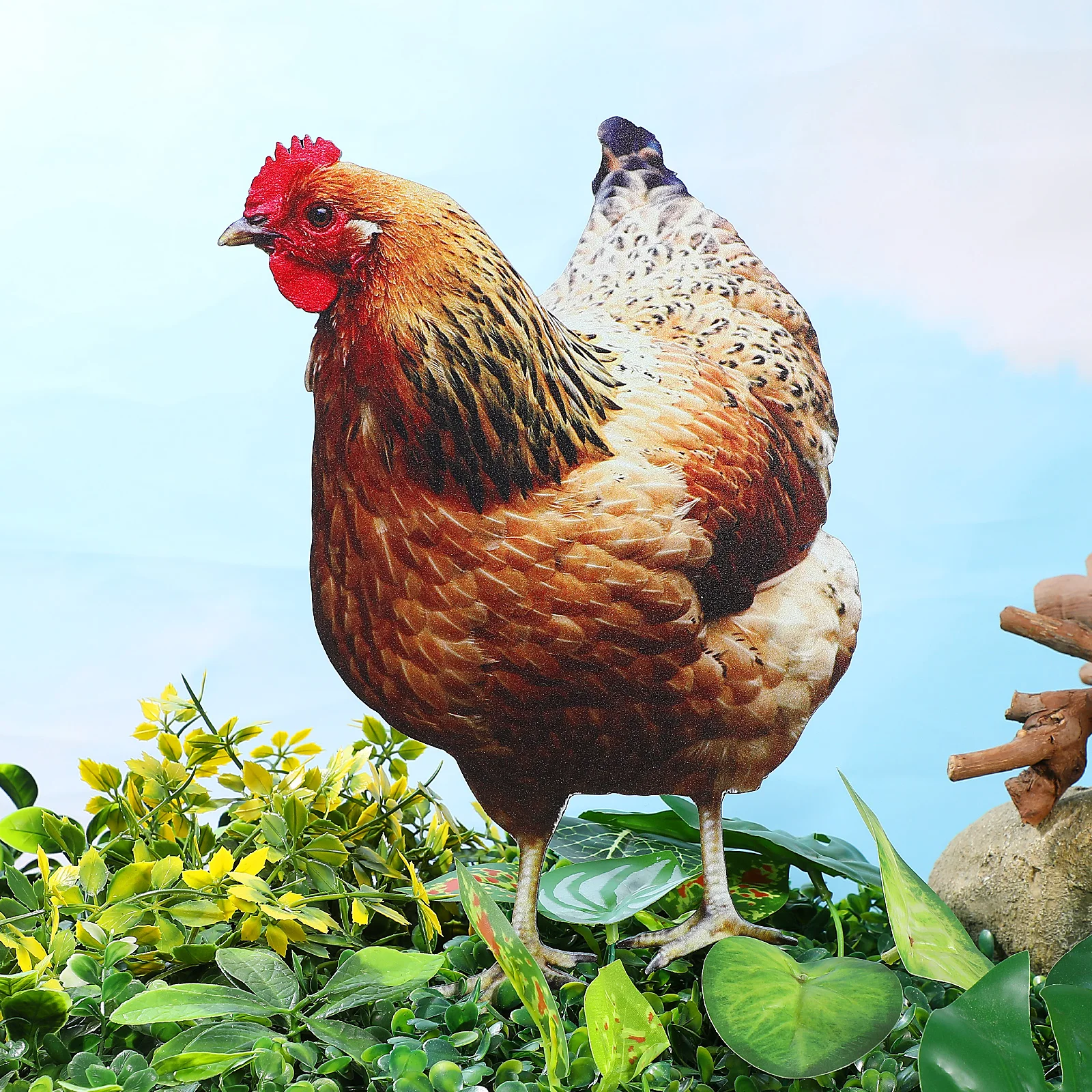 

2pcs Acrylic Chicken Yard Stakes Lawn Hen Inserts Durable Outdoor Decor For Lawns Backyards Garden Animal Inserts Strong Weather