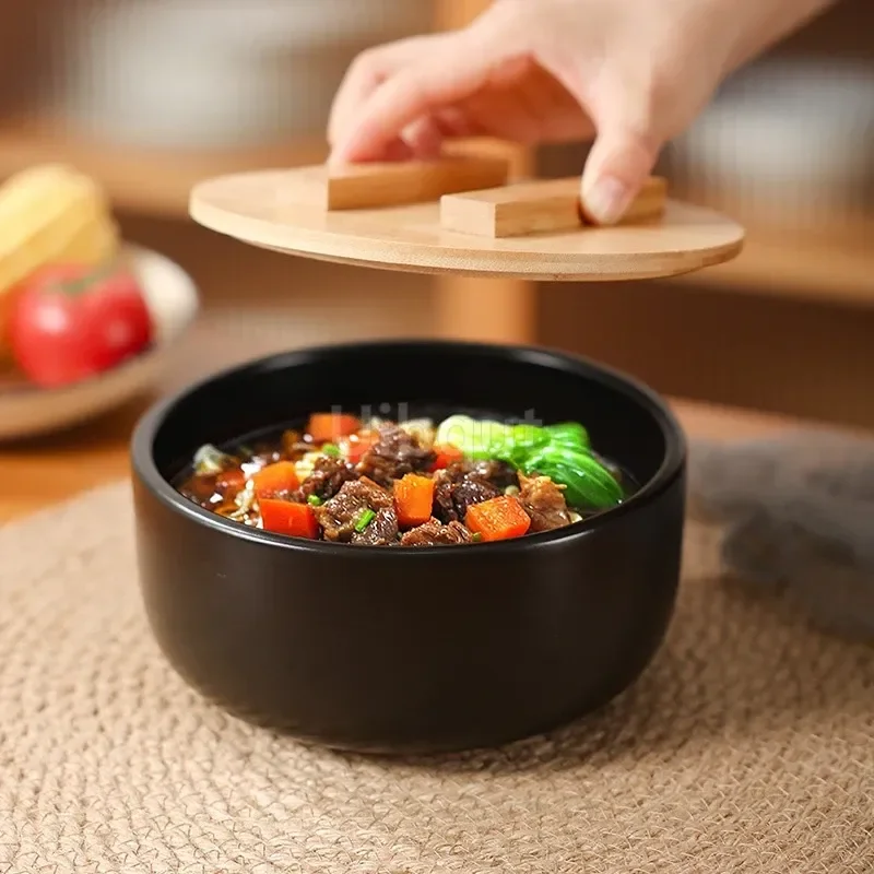 Korean small ceramic casserole commercial small pot rice casserole special kitchen utensils bibimbap cooking utensils stone pot