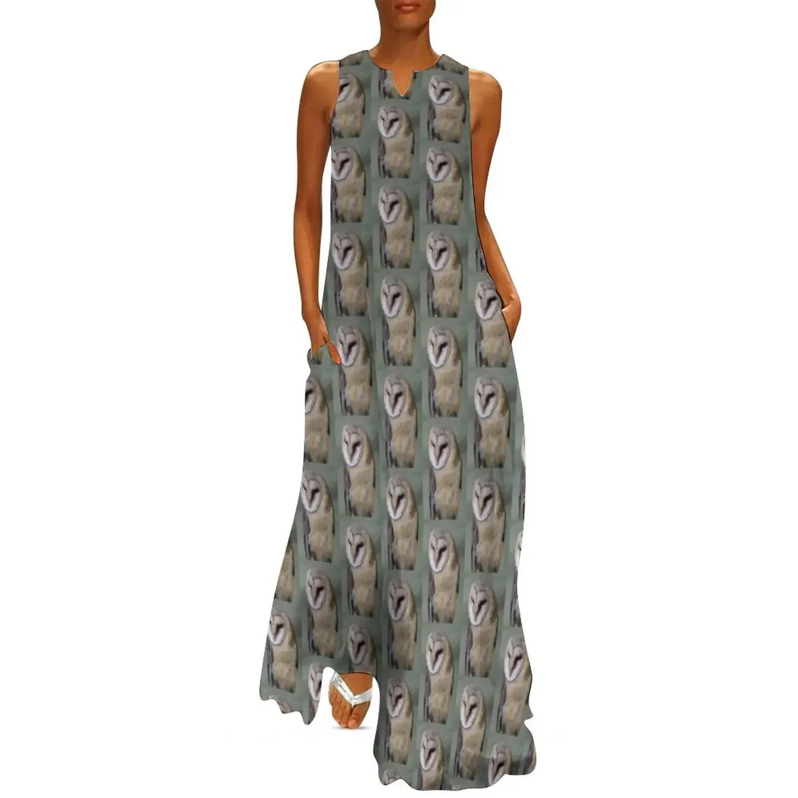 

Barn Owl Long Dress elegant and pretty women's dresses luxury woman evening dress summer women's suit Summer skirt Dress