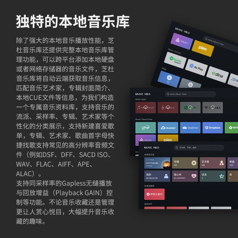 ZIDOO Z9X 8K Network مشغل عالي الوضوح 8K UHD Dolby Vision مشغل القرص الصلب HDR10 + #4