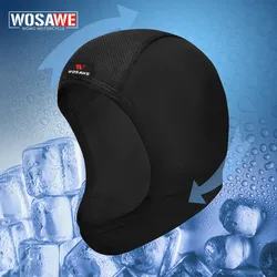 WOSAWE-protector solar para motocicleta, casco de seda de hielo, transpirable, absorbe el sudor, máscara para montar en Moto, bufanda para bicicleta de verano, cara completa