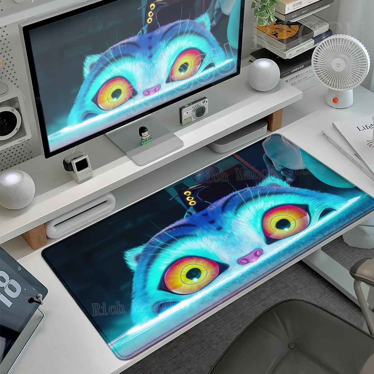 

Large Mousepad Anime Alien Stage Mizi Ivan Tiger Mouse Pad Gamer Computer Tablemat Pc Accessories XXL Office Keyboard Desk Mat