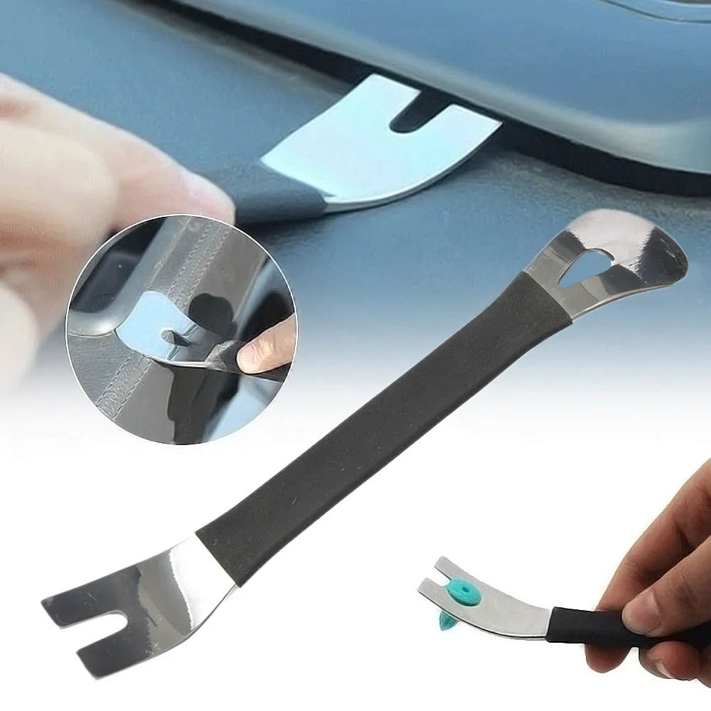 

Инструменты для снятия обшивки из нержавеющей стали, двойные концы, инструменты для дверной панели, аудиосистема, разборка и установка автомобиля, отвертка