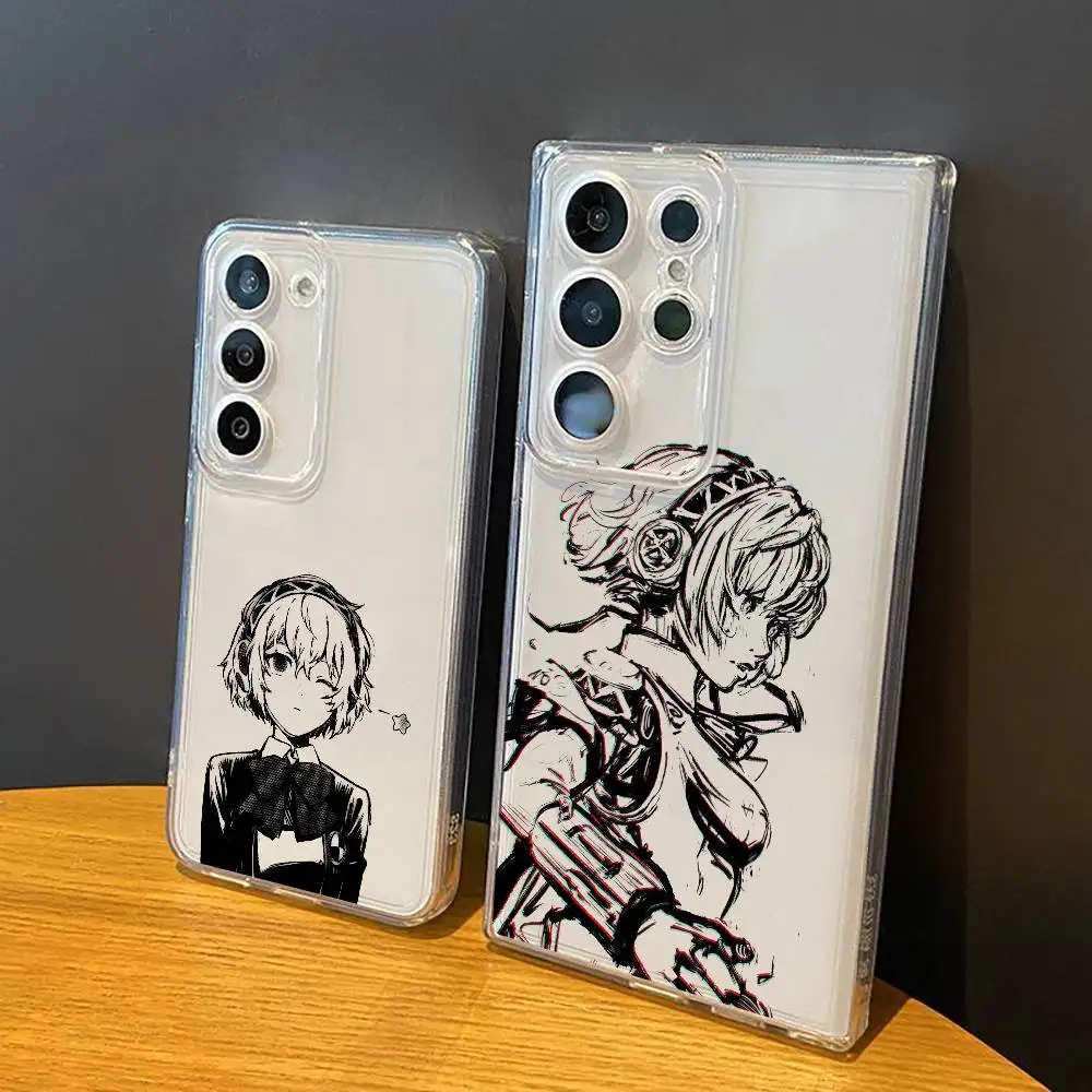 P3 Aigis  Phone Case For Samsung Galaxy S24 S25 S23 S22 S21 Transparent Cover Case