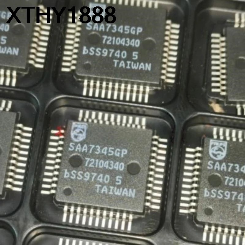 2PCS brand new original authentic SAA7345GP CD digital signal processing IC chip QFP-44