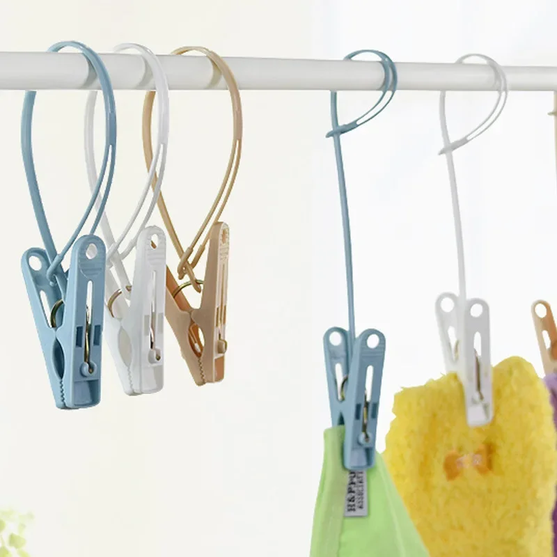 12Pcs Mixed Color Plastic Clothes Pegs Storage Clip Portable Home Hangers for Clothes Hanger Drying Rack Towel Clothes Pins