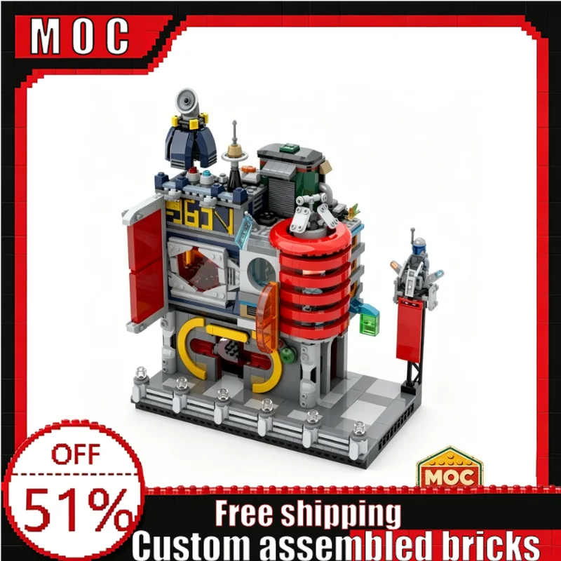 

1192 Parts MOC Interstellar Battle Scene Building Blocks Model DIY Assembly Educational Toys Creative Collection Display Gifts