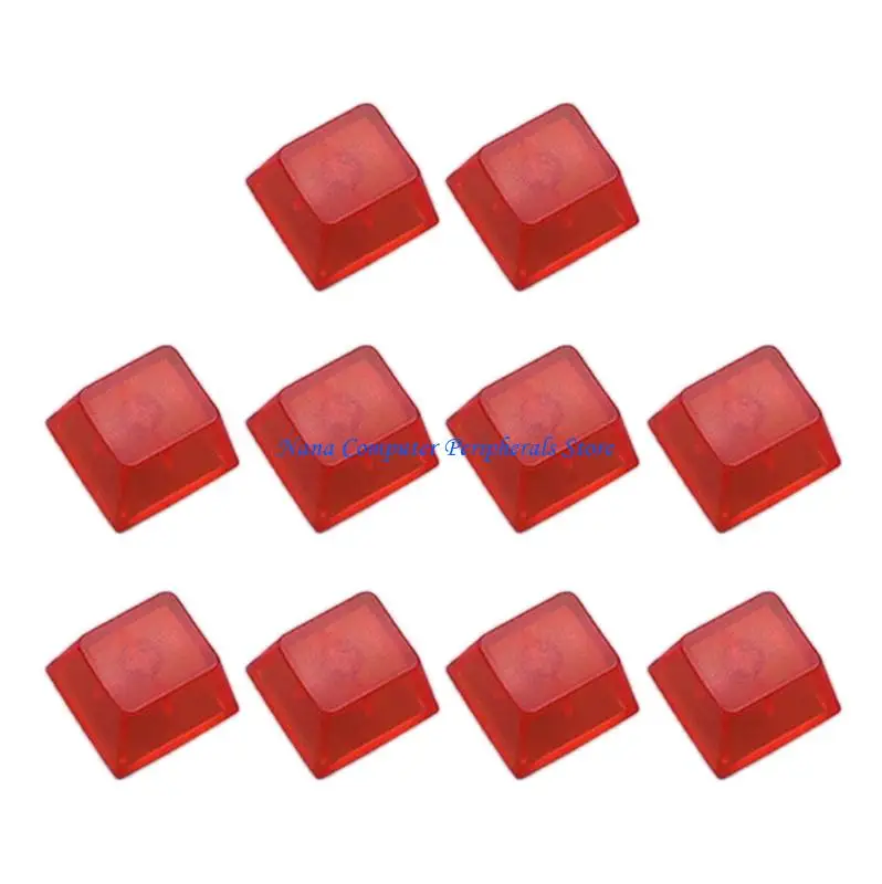 คีย์บอร์ดเกม F68C 10PCS ความสูงดั้งเดิมชั้นความโปร่งใสชั้น PC MATTE MATTE Backlit KeyCap