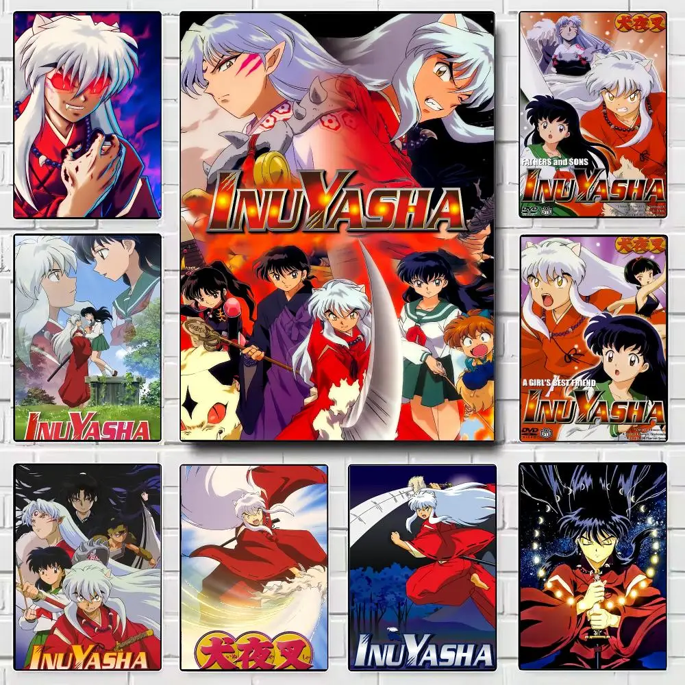 Anime I-Inuyasha Poster Modern Wall Art for Bedroom Living Room Cafe Bar Aesthetic Home Decor Gift
