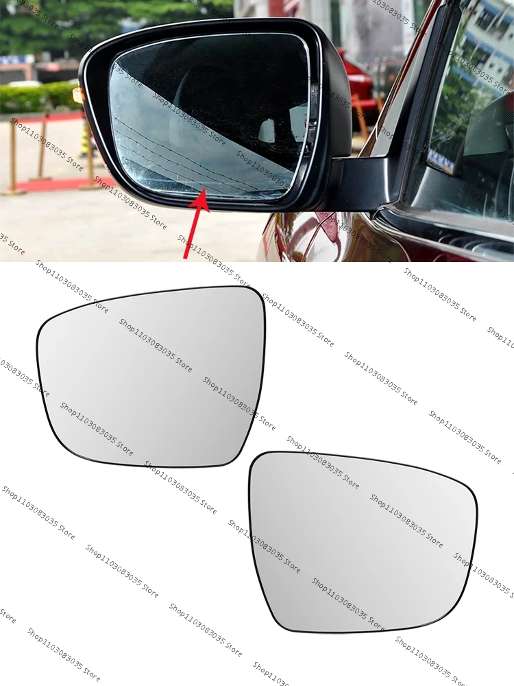 【Not Fit Qashqai J10 +2】For Nissan Qashqai J11 2014 2015 2016 2017 2018 Heated Auto Convex Door Mirror Glass Lens