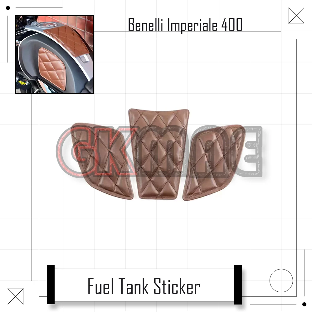 

For Benelli BJ Imperiale 400 Motorcycle Modified Fuel Tank Sticker Side Anti-slip Pads Fuel Tank Decorative Stickers BJ400-8