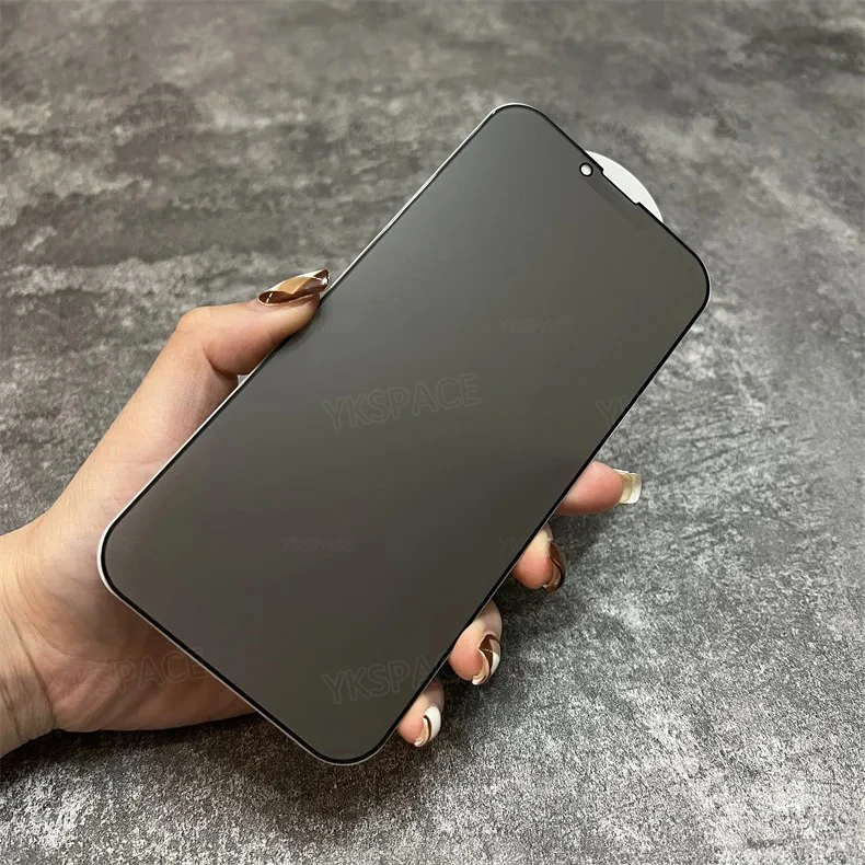 1-2 Stück Matt Anti-Spy Panzerglas für iPhone 11 12 13 Mini 14 15 16 17 Air Pro Max Plus 16E Mattierter Sichtschutz-Bildschirmschutz – Detail 12