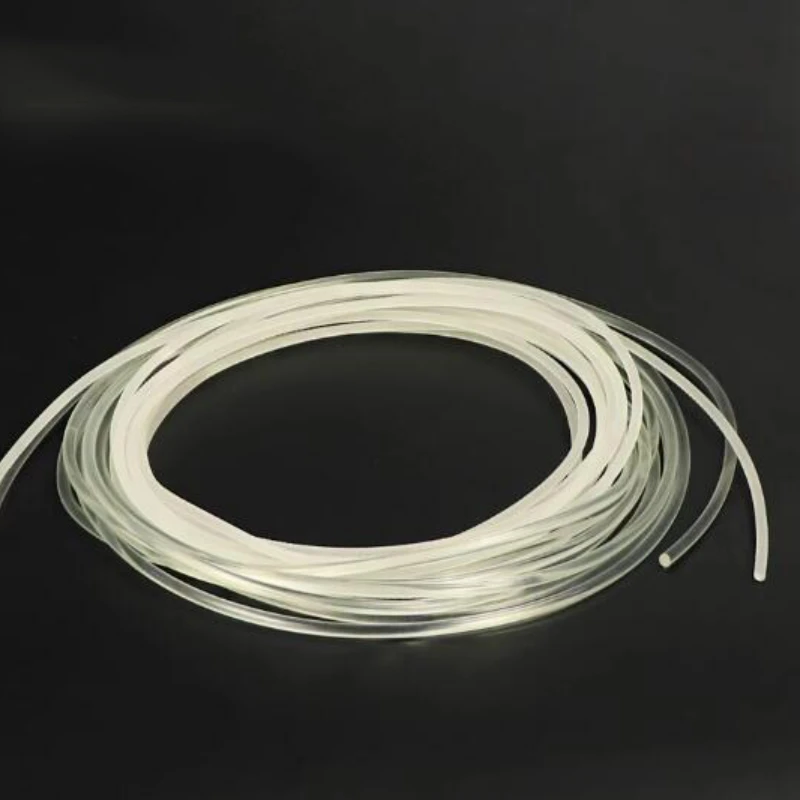 2/5/10M Polyurethane Conveyor PU Round Belt High Transparent TPU Smooth-surface Transmission Belt Beef Tendon Solid Strip