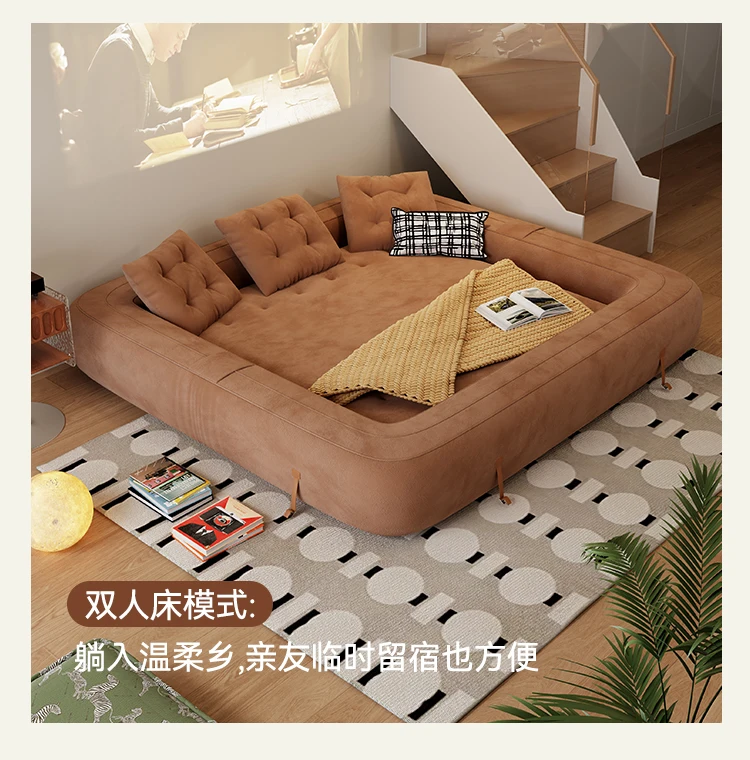 Pea sofa bed double foldable integrated dual-use 2025 new small apartment living room lazy sofa