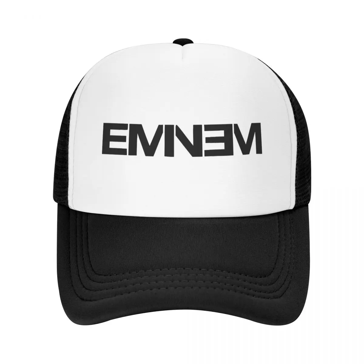 Unisex Rapper Rap God Eminem Trucker Caps  Hip-Hop Mesh Baseball Cap Snapback Caps Dad Hat Sun Hat Adjustable Sun Caps Spring