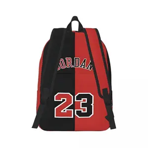 Neuer klassischer eleganter 23 Nummer Michael Jordan & LeBron James für Mädchen Jungen Student Rucksack Dwater Proof Water 8 Hauptverkaufs -NBA -Rucksack - №4