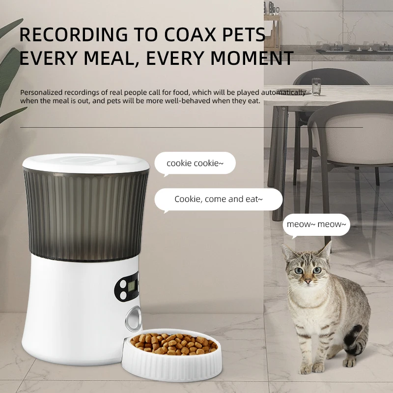 

Smart Durable Automatic Pet Feeder Dog Cat Food Dispenser Station Bowl Timer Dish Feed Automatic Pet Feeder
