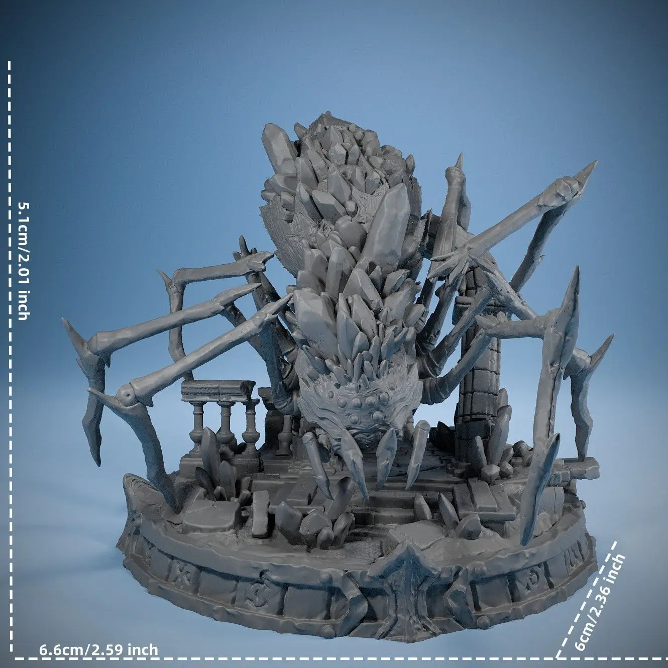 51mm Spider Monster 3D Printed Model Figurines and Ornaments Self-assembly DIY Coloring Miniatures Decoration Gifts