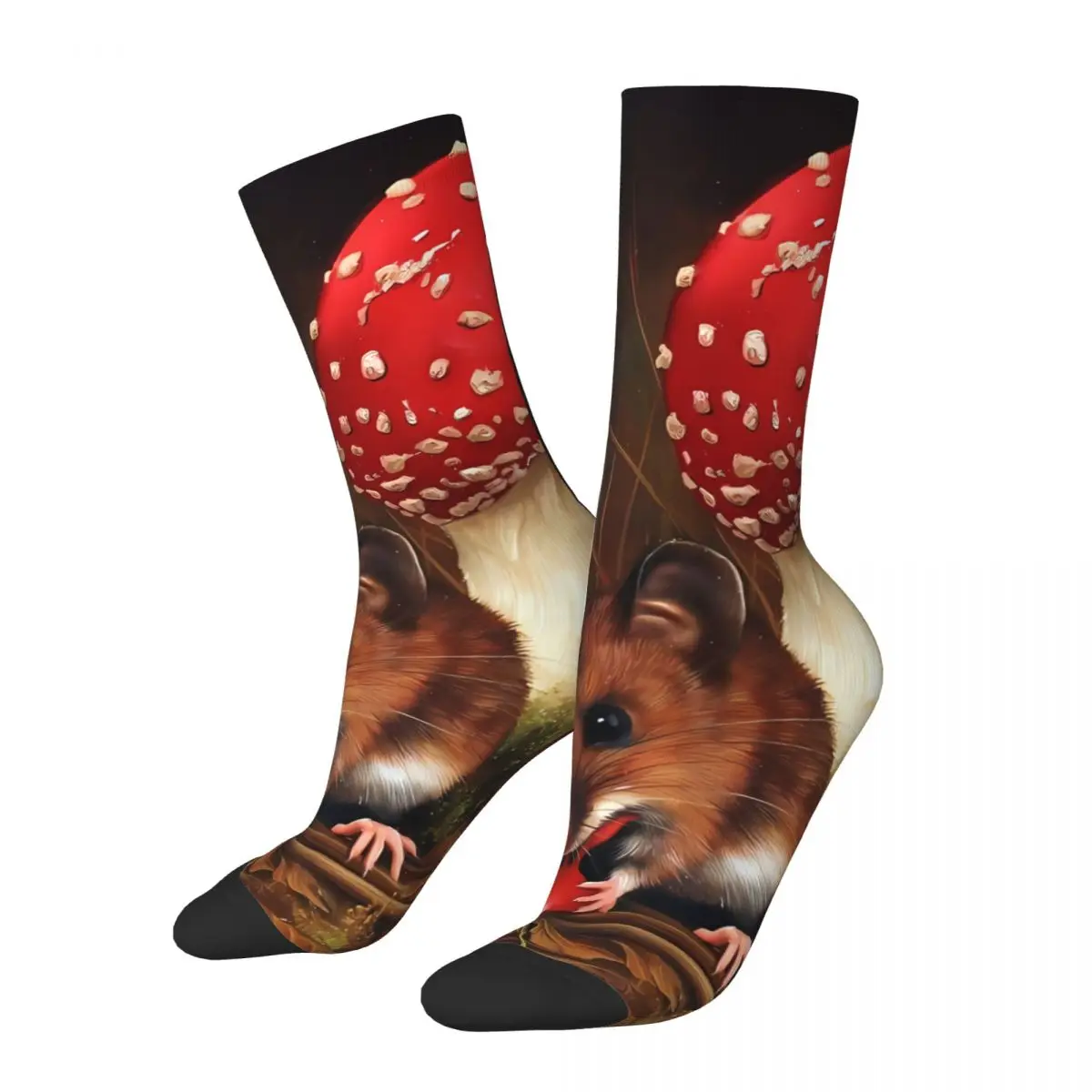 Squirrel Sock Printed Man Polyester