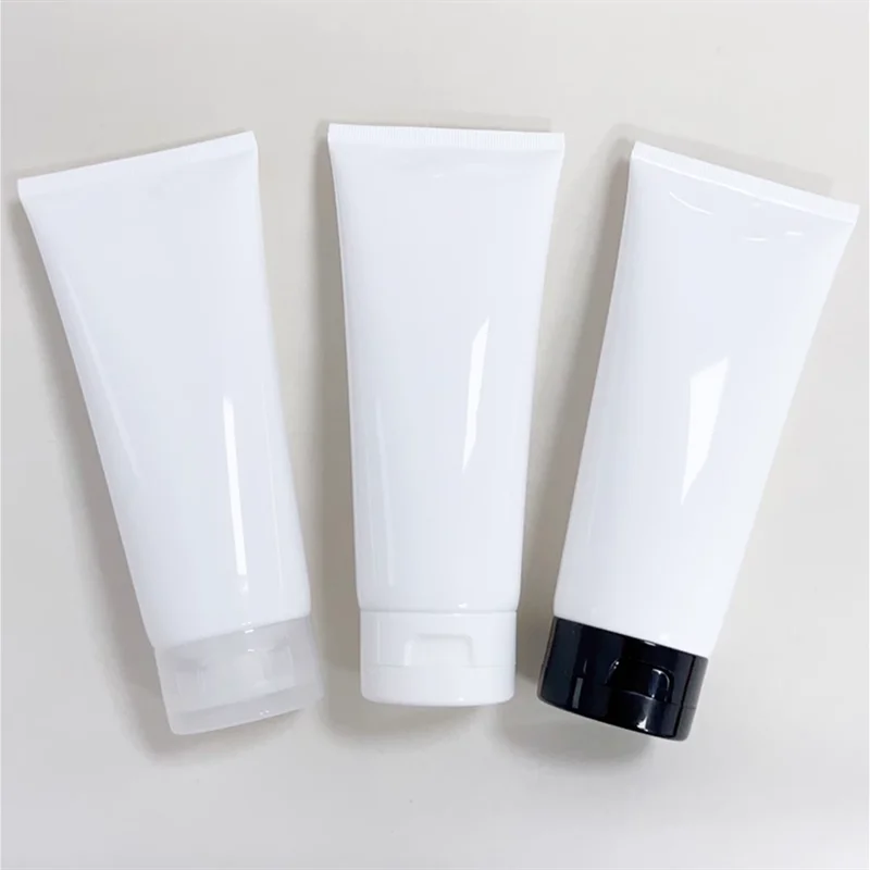 180ml/250ml White Soft Hose&Tubes Facial Cleanser or Face Cream Tube Hair Mask Conditioner Face Wash Body Lotion Cosmetic Hose