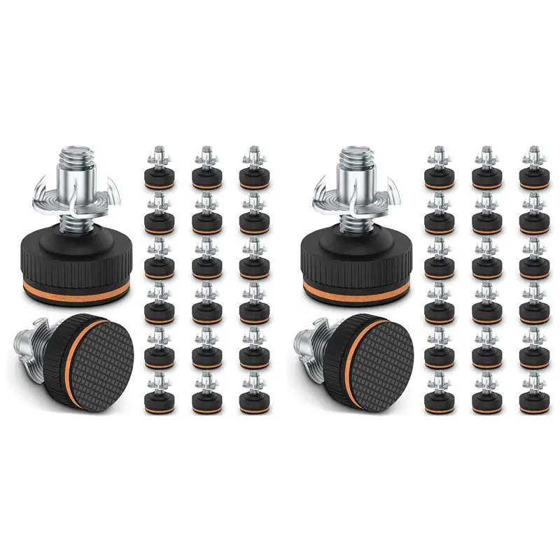 【electronic-accessories】40pcs-adjustable-furniture-levelers-with-floor-protectors3-8in-heavy-duty-leveling-feet-with-rubber-pad