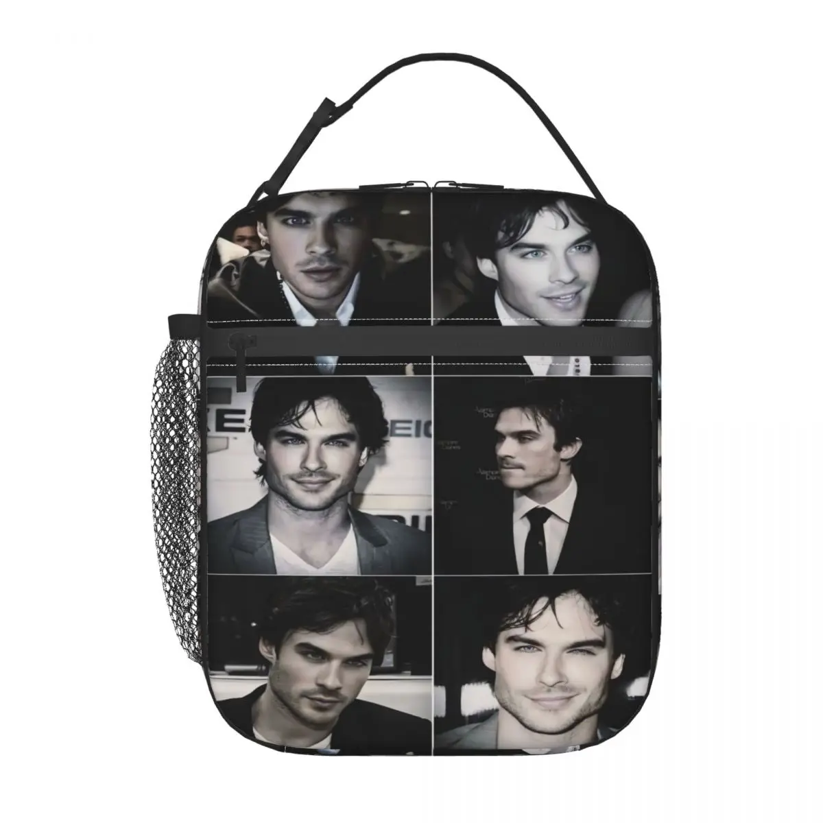 The Vampire Diaries Damon Salvatore TV Series Lunch Bag Work Lunch Box For Girls Designer Thermal Tote Handbags Cooler Bag