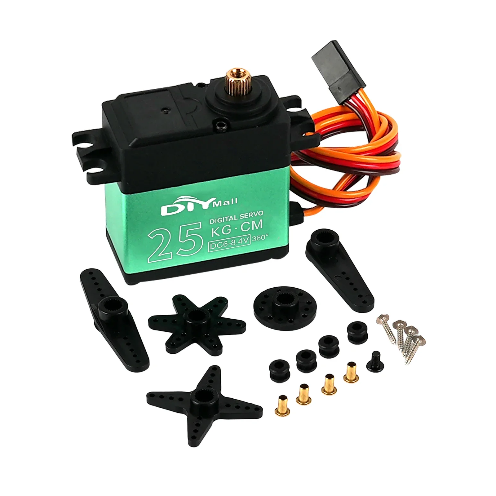 25KG Digital Servo High Torque Carbon Brush Motor TD-8825MG 180/270/360 Degree RC Servo DIY Parts For Robot Car Aircraft