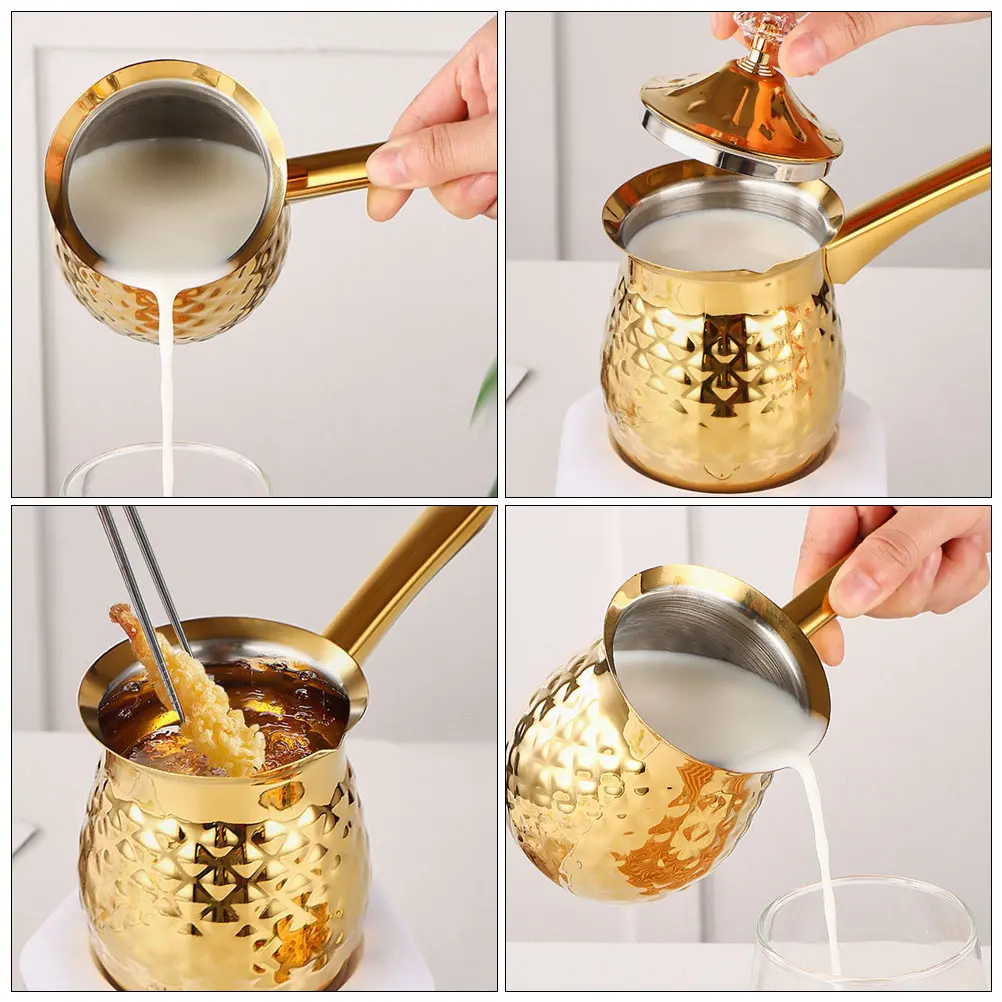 

Turkish Coffee Vintage Metal Boiler Milk Warmer Briki Greek Arab Maker Turkish Pot Travel Kitchen Gift Traditional